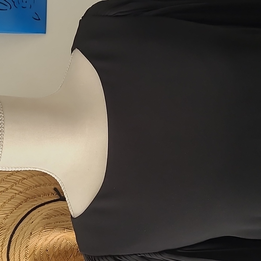 White House/Black Market Classic Black Dress with Long Crepe Sleeves - Size 4 - Picture 3 of 13